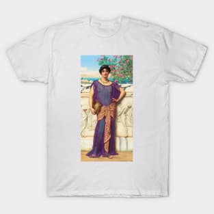 The Tambourine Girl by John William Godward T-Shirt